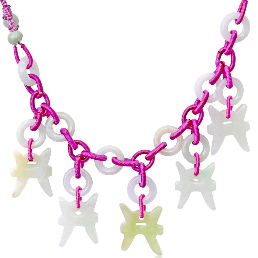 Pisces Astrology Handmade Jade Necklace Pendant
